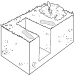 Устройство полевого туалета в виде ямы или траншеи с ограждением