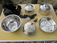 Дополнения в набор Primus CampFire Cookset S/S, металлическая миска и чайник GSI Glacier Stainless Tea Kettle