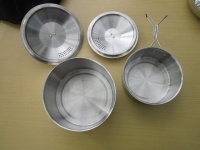 Кастрюли CampFire Pot S/S на 1 и 1.8 литра из набора туристической посуды Primus CampFire Cookset S/S