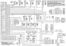 Электрическая схема соединений системы управления двигателем ЗМЗ-40522.10 экологического класса Евро-2