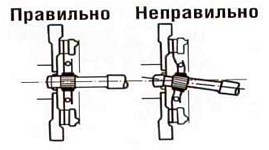 Несоосность ступицы ведомого диска сцепления и первичного вала коробки передач ЗМЗ-409