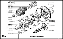 Блок цилиндров, головка блока цилиндров, кривошипно-шатунный механизм двигателя УМЗ-4216, устройство, каталожные номера деталей