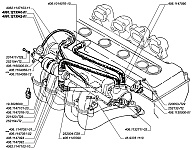 Каталожные номера узлов и деталей системы питания топливом двигателя ЗМЗ-4062, системы вентиляции картера и системы питания воздухом