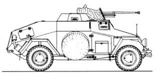Бронеавтомобиль Horch 108 Sd.Kfz.221 с защитными бронеколпаками на колесах
