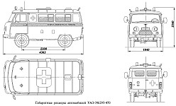 Оборудование кузова и салона санитарного автомобиля УАЗ-396295 скорой медицинской помощи