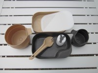 Шведский набор походной посуды Wildo Camp-A-Box Complete, тарелка, крышка, чашки, ложка, разделочная доска