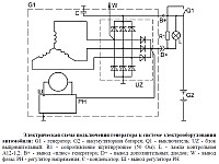 Электрическая схема подключения генератора 9402.3701-17 к системе электрооборудования автомобиля ГАЗ или УАЗ