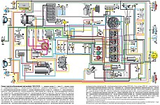 Схема электропроводки УАЗ 31519: Цветная