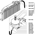Расширительный бачок 3160-1311010 системы охлаждения Уаз Хантер, модели УАЗ-315195 и УАЗ-315196, с двигателем ЗМЗ-409