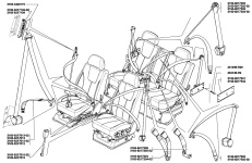 Каталожные номера узлов и деталей ремней безопасности переднего и заднего сиденья Уаз Патриот