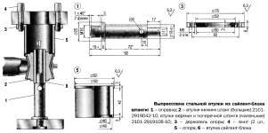 Выпрессовка и запрессовка сайлент-блоков штанги заднего моста автомобилей ВАЗ с помощью гидравлического пресса с домкратом грузоподъемностью 5 тс