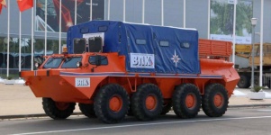 Аварийно-спасательная вездеходная плавающая машина 59037, назначение, оборудование и оснащение, основные характеристики
