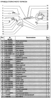 Наименования и каталожные номера узлов и деталей стояночной тормозной системы ВАЗ-21213 Лада Нива и ВАЗ-21214 Лада 4х4