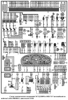 Схема электрических соединений ЭСУД ЕВРО-4 МЕ17.9.7 автомобилей LADA PRIORA c двигателем 21126