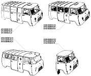 Кузов, кабина и платформа автомобилей УАЗ-452, устройство и оборудование кузова и платформы