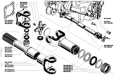 Устройство передних карданных валов УАЗ-3741, УАЗ-3962, УАЗ-3909, УАЗ-2206, УАЗ-3303