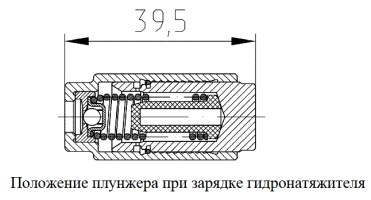 Положение плунжера при зарядке гидронатяжителей в ЗМЗ–40522.10
