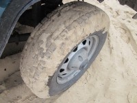 Проходимость шин МТ и АТ по сухому и мокрому песку